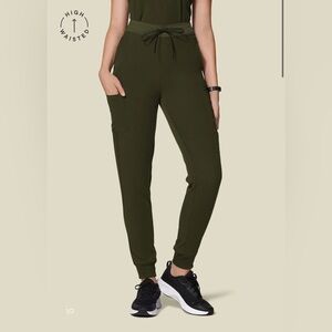 Mandala Scrubs High Waisted
Joggers Olive -
2XL / Petite